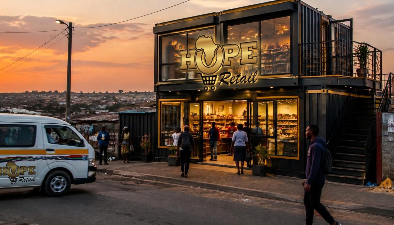 Retail Destribution Hope Retail SA | Modern 5-in-1 Spaza Stores, Hubs and Delivery